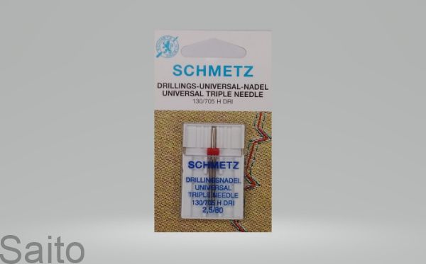 Picture of SCHMETZ TRIPLE NEEDLES 2.5-80