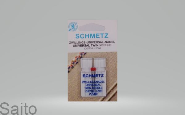 Picture of SCHMETZ NEEDLES TWIN 2.5/80