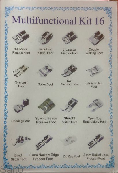 Picture of PRESSER FOOT SET 16PCS