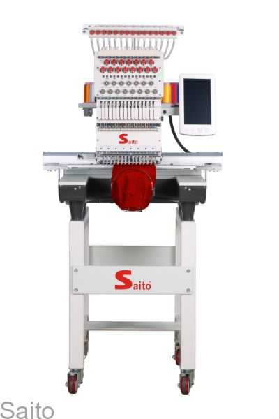 Picture of SAITO SINGLE HEAD 15 NEEDLE EMBROIDERY MACHINE